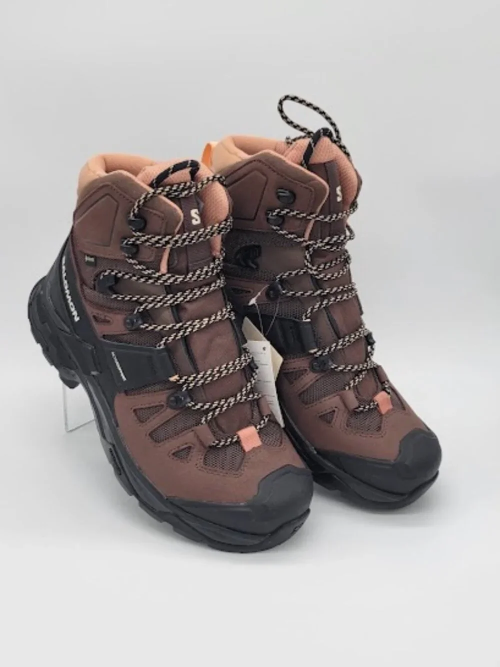 SALOMON Quest 4 GTX Women’s 9 Hiking Backpacking Boots Brown Black Gore-Tex NWT